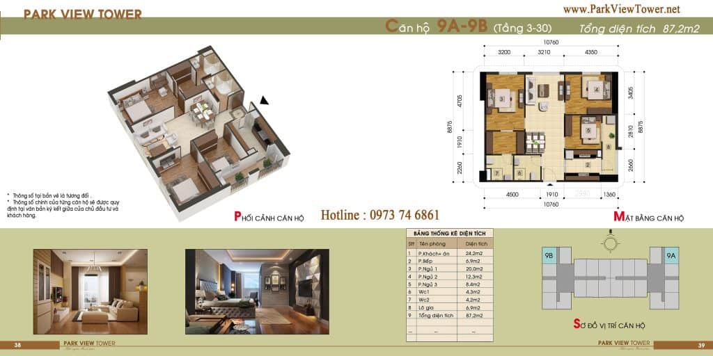 Bán căn hộ 87 m2 ở chung cư Đồng Phát Hoàng Mai giá 21,5 triệu/m2 1